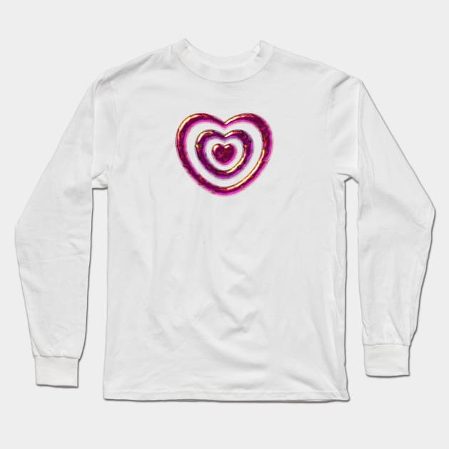 Heart Jewelry Long Sleeve T-Shirt by Anastasiya Malakhova